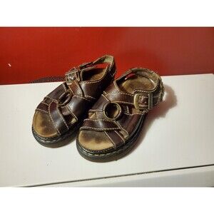 Dr. Martins Air Wair Vintage 90s Brown Leather Fisherman Chunky Sandals Size 5